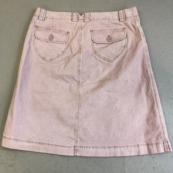 Gap Jean Skirt Womens 4 Pink Corduroy Casual Stretch Waist A Line Pockets Retro - Picture 8 of 9